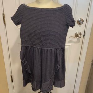 ArtClass dark grey off shoulder romper sz 14/16